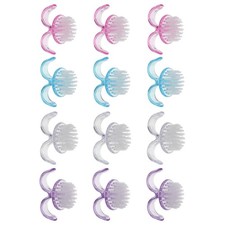  12Pcs Round Nail Brush for Cleaning Fingernails - Handle Grip Nail Scrub Brush