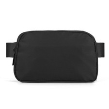 Mini Belt Bag Black Fanny Pack for Women Men Fashionable Small Waist Pack Cro...