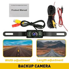 7LED Rear View Camera Reverse Backup Camera Night Vision License Plate Universal