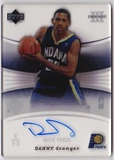 2005-06 UD Trilogy DANNY GRANGER Auto Focus Signature RC Rookie PACERS