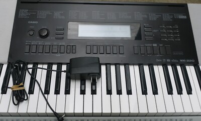 Casio Wk-220 Keyboard Electric Piano Portable Stand Power