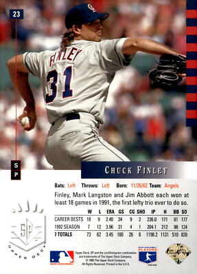 1993 SP #23 Chuck Finley | eBay