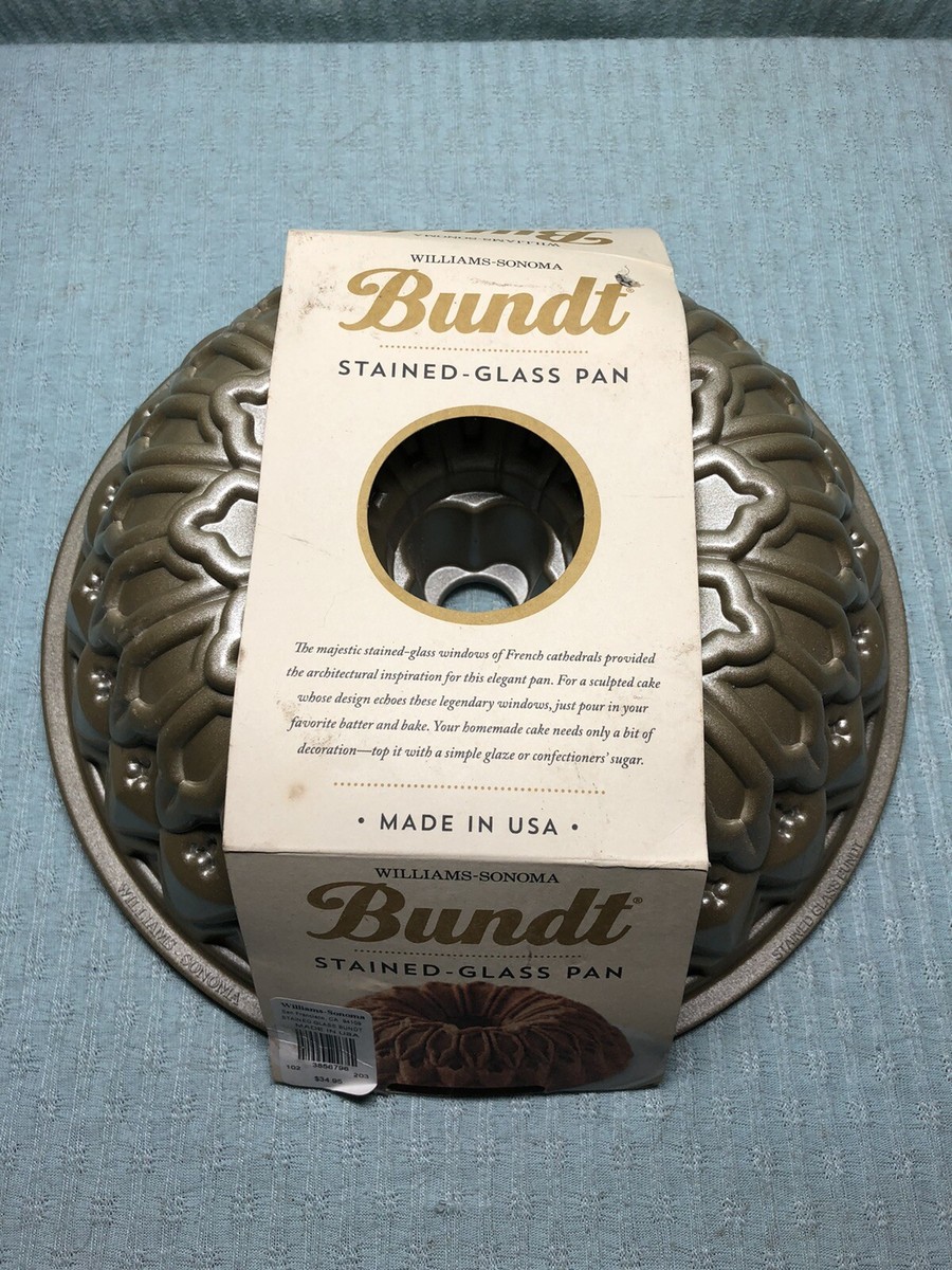 NEW Williams Sonoma Bundt Cake Pan Stained Glass Made in USA