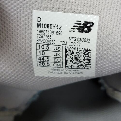 New Balance Herren M1080 Größe 10,5 Frischschaumgrau Turnschuhe Laufschuhe M1080Y12 - Bild 9 von 9