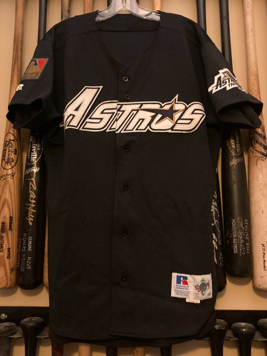 Kevin Bass 1994 Houston Astros Game Used Blue Jersey - Astrodome & 125th Patches - Picture 6 of 8
