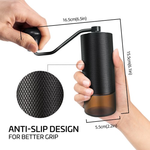 Manual Coffee Bean Grinder Adjustable Coarseness Ceramic Hand Held Mill Makers - Picture 4 of 8