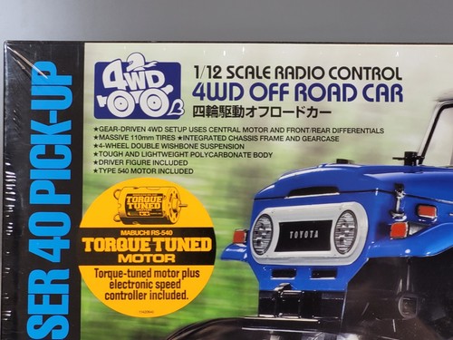 New Tamiya 1/12 RC Toyota Land Cruiser 40 Pick-Up (Red Painted Body) w/ESC GF-01 - Picture 6 of 10