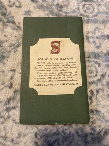 1948 Vintage Singer Instruction Manual 66-16 Sewing Machine Great Shape! - Picture 2 of 2