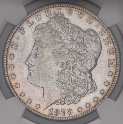 1879-CC $1 *CAPPED DIE* VAM-3 Morgan Silver Dollar NGC AU Details