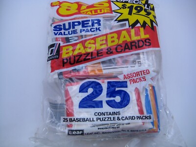 1980'S DONRUSS BASEBALL SUPER VALUE PACK SEALED 25 ASSORTED PACKS FREE SHIPPING!