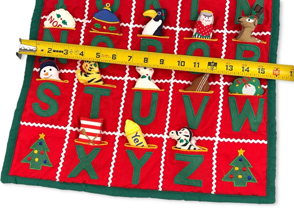 Advent Calendar Fabric Christmas Pockets of Learning Vintage 1991 Read - Image 3 of 4