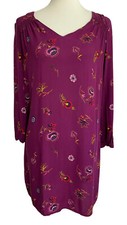 Old Navy Floral Shift Dress Womens Small Purple