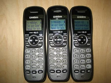 Lot of 3 Uniden DECT1480-3 1.9 GHz Cordless Expansion Handset Phone