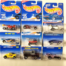 HOT WHEELS Cars Vintage 1991 - 1997 NIP MOC Lot Of 9