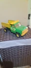 Vintage 1970’s Tonka Green and Yellow Dump Truck Pressed Steel Model 13190