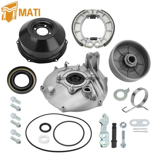 Rear Brake Drum Hub Plate Cover Shoes Assy for Honda Foreman 400 450 TRX400/450