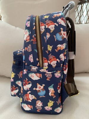 Loungefly Disney Snow White & The 7 Dwarfs AOP Backpack NWT Loungefly Disney Snow White And The Seven Dwarfs Red Apple  main image 4