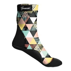 Preowned Seavenger High-Top SeaSnug Beach Socks - Geometric Palm