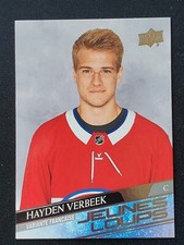 Hayden Verbeek 2020-21 Upper Deck Jeunes Loups Rookie Young Guns Parallel RC