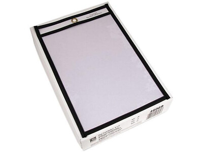 Stitched Shop Ticket Holders 6'' x 9'' 25 count BOX Clear both sides C-Line 46069