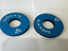  OLD SCHOOL BMX BIKE GRIP DONUTS BLACKOPS BLUE