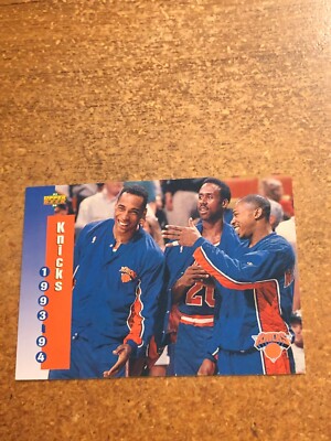 1993-94 Upper Deck Basketball # 227 New York Knicks Schedule | eBay