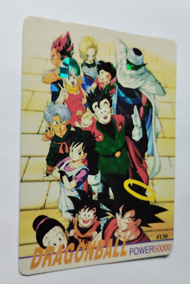 1999 DRAGON BALL Z Card #130 SON GOKU CHI-CHI GOTEN GOHAN VTG Foil