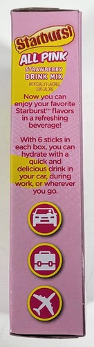 Starburst Strawberry Sugar-Free Drink Mix Singles To Go 18-CT (3 6-Packs) - Picture 4 of 6