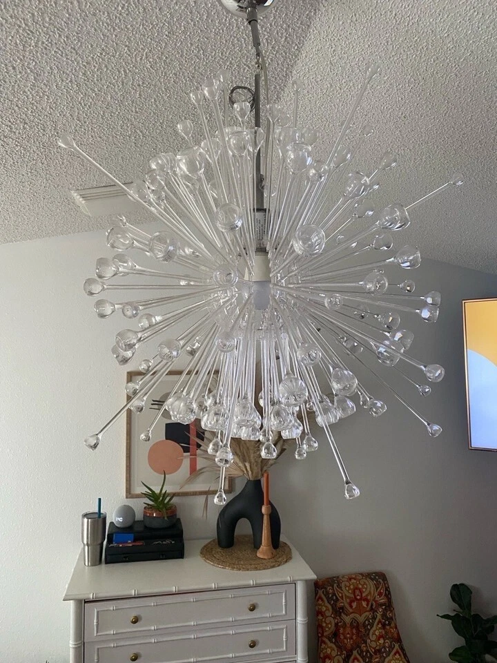 LÁMPARA COLGANTE IKEA STOCKHOLM LUZ MCM SPUTNIK USADA CON CABLE *DEFECTUOSA Foto 2 de 4