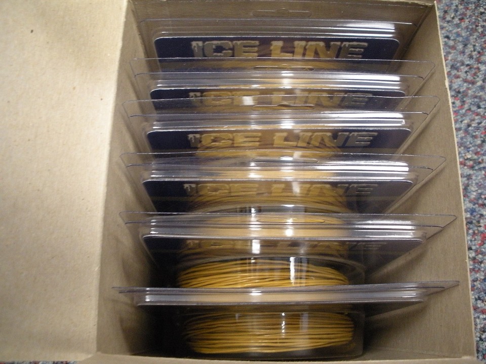 6 Pack of Gudebrod Ice Fishing Line - 20 Lb. Test - 25 Yd. Hand Coil ...