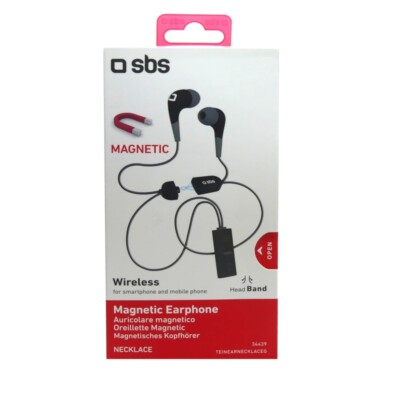 SBS Magnetic Earphone Wireless Necklace Bluetooth Headphones Microphone