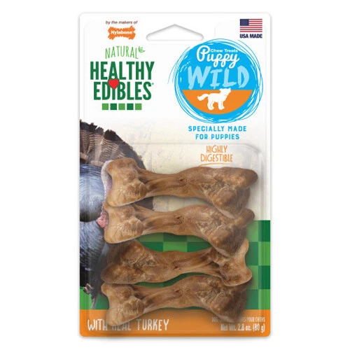 Nylabone Healthy Edibles WILD Puppy Natural Long Lasting Turkey