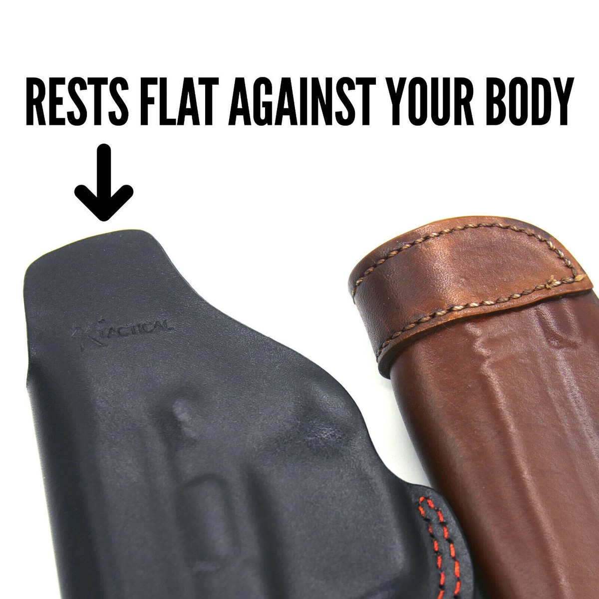 Master's Premium Leather IWB Holster For M&P SHIELD 9mm/40 & GLOCK 26/27 – Brown, Right Hand