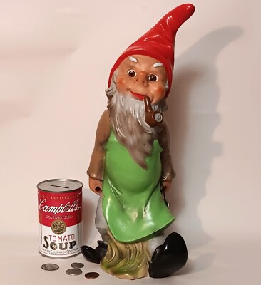 913 14'' SNOW WHITE 7 DWARFS heissner garden gnome vtg west germany disney statue