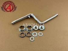 ALTALINE GT STYLE 175MM LONG ONE PIECE STEEL CRANK CHROME W/ BOTTOM BRACKET.
