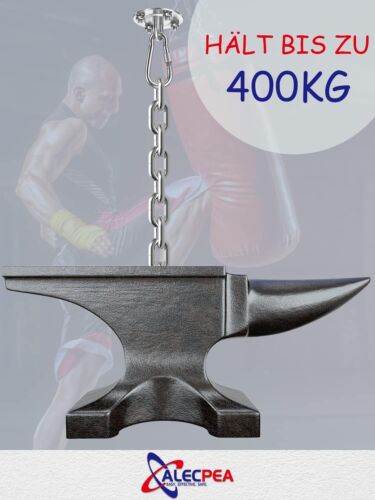Boxsack-Deckenhalter Edelstahl Set 2er 400 kg Tragkraft - Bild 6 von 10
