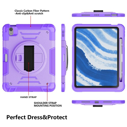 Etui na tablet Stojak Odporna na wstrząsy pokrowiec na Apple iPad Air11 Pro11 iPad 10/9/8/7/6/5 - Zdjęcie 5 z 16