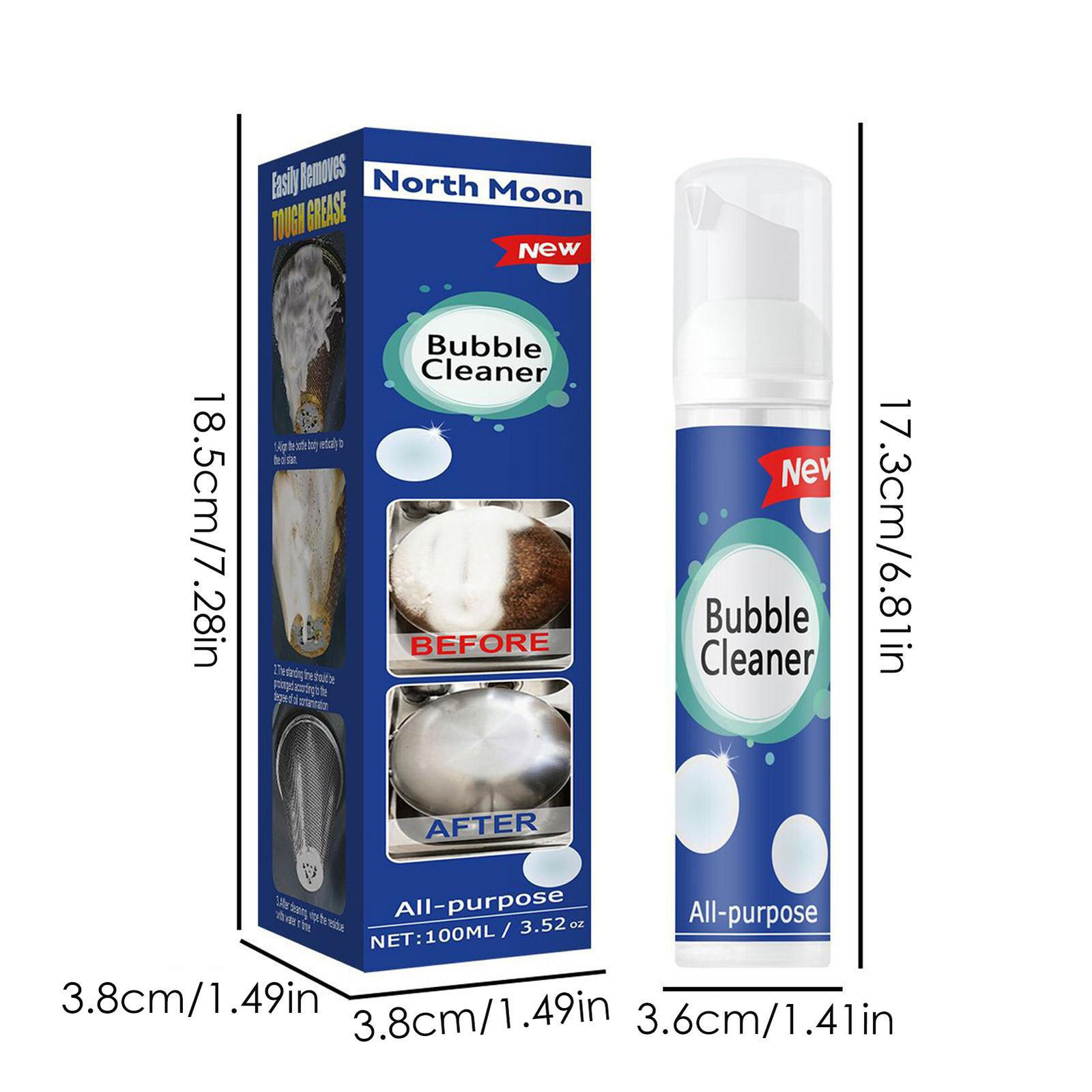 30/100ml Foaming Heavy Oil Stain Cleaner All Purpose Bubble Cleaner