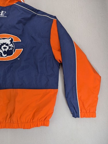 Authentic Chicago Bears Windbreaker Men’s L Blue Orange Logo Athletic Jacket VTG - Picture 11 of 15