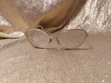Vintage Charmant Titanium Eye Glasses Frames With Lenses, 130mm Gold Tone CH8202