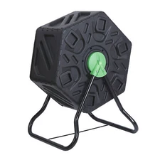Small and Light Compost Bin Tumbler Single Chamber Tumbling Composter Outdoor