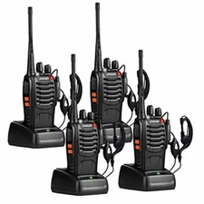 pxton Walkie Talkies Long Range for Adults with Earpieces,16  Assorted Colors 