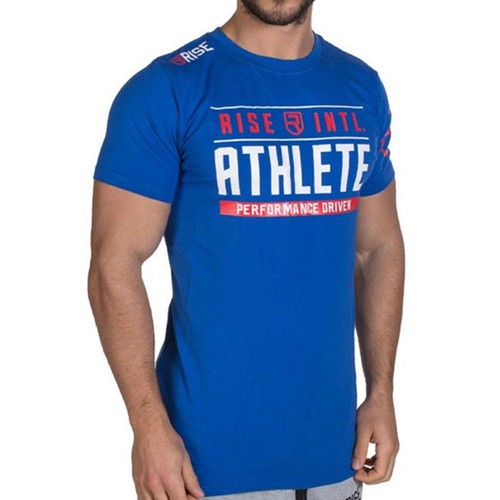 Men Gym Crossfit T-Shirt Short Sleeve 