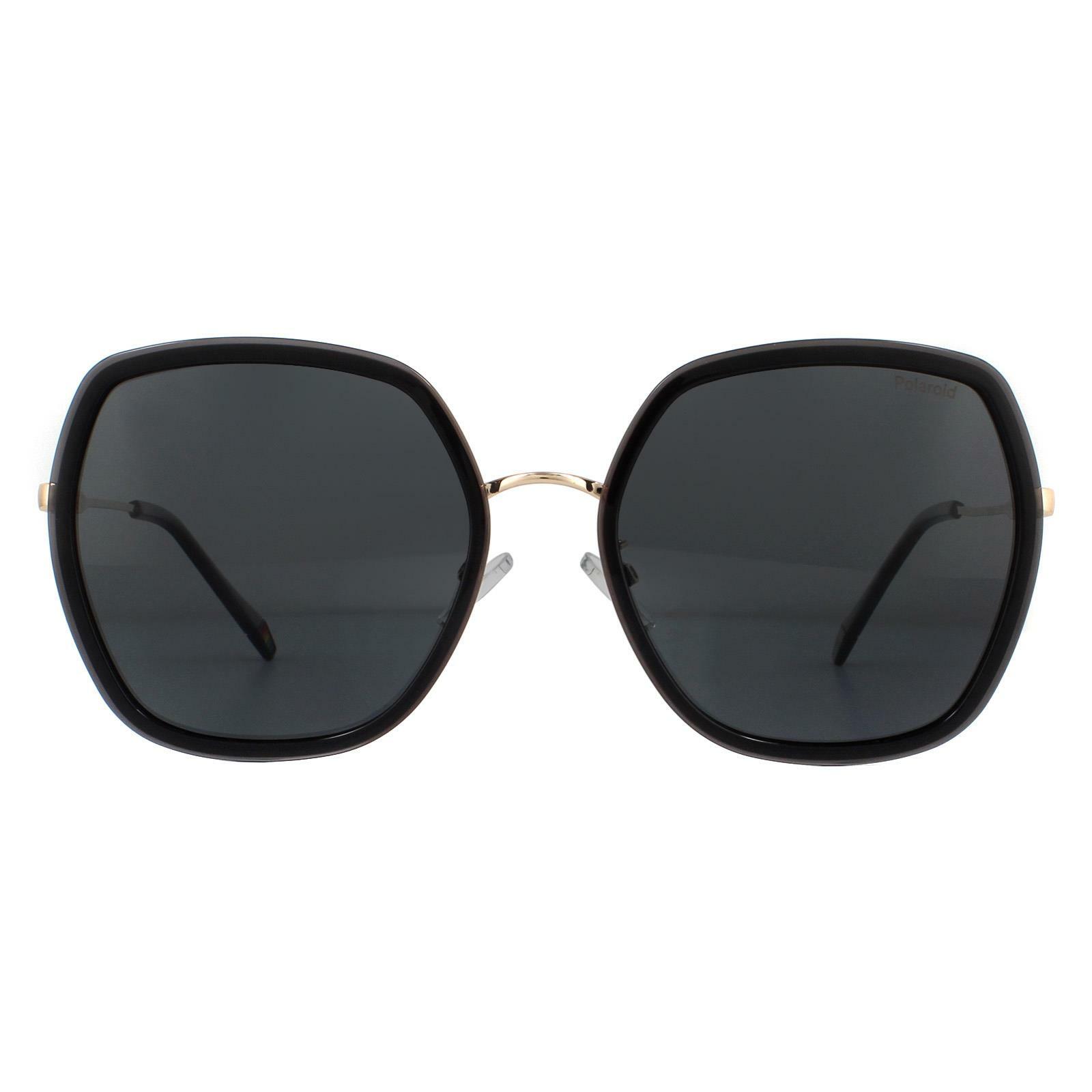 Polaroid PLD 6153/G/S KB7 M9 Gray Gold Polarized Sunglasses-image