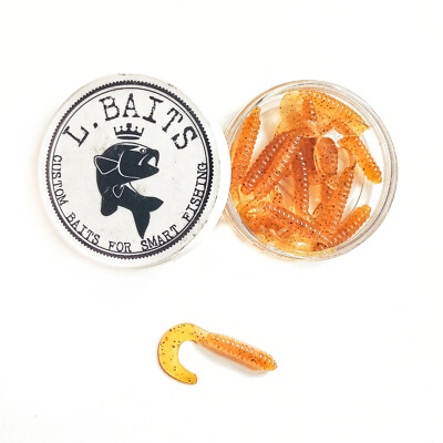 #112 L.Baits LBAITS GRUB 2'' Twister Soft Bait Finesse Jig Scented Salty Lure