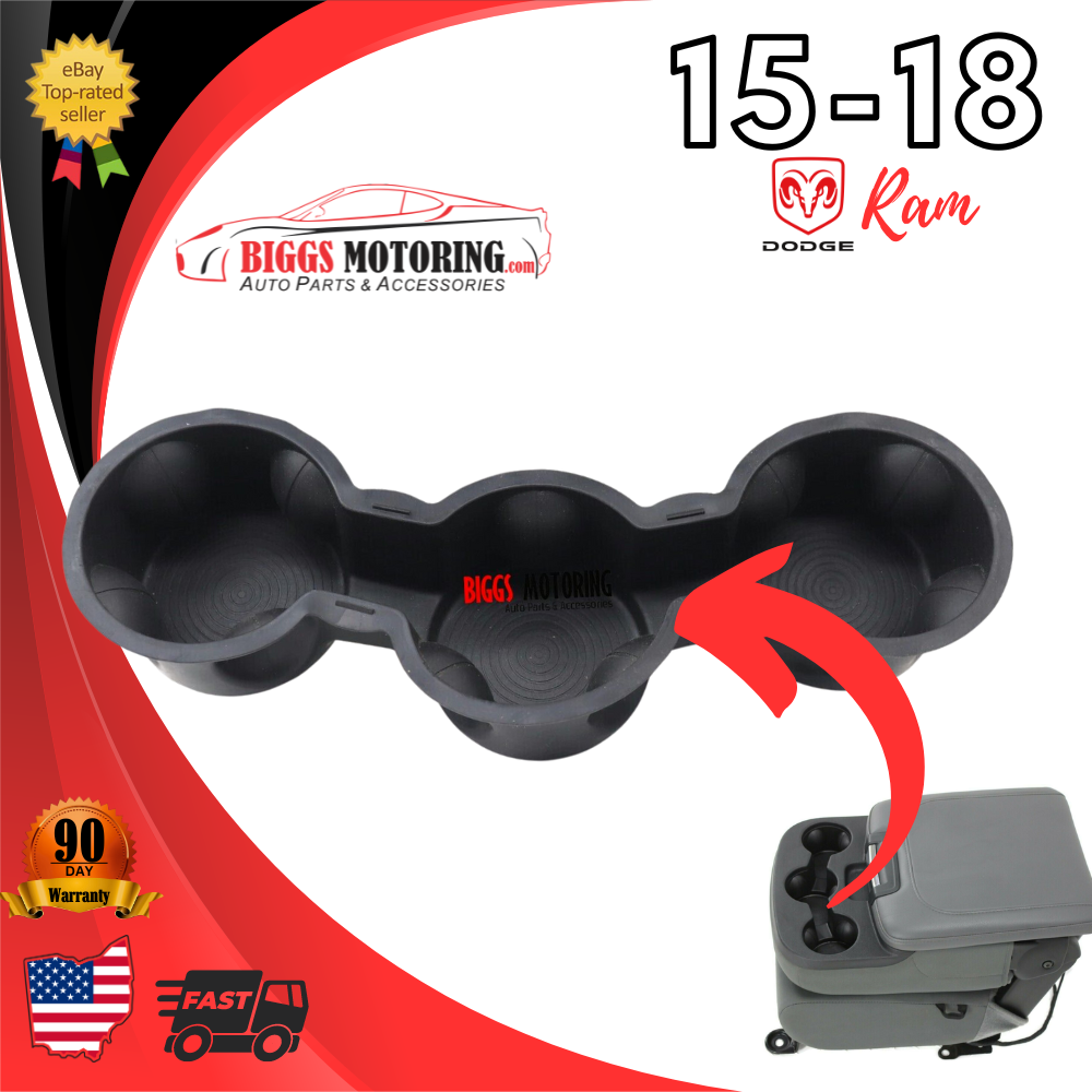 2013-2024 Dodge Ram 1500 Center Jump Seat Cup Holder Rubber Insert