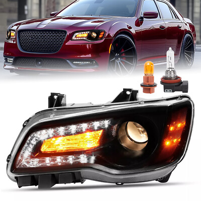 Driver Side LED Headlight W/ Bulb Fit For Chrysler 300 2011-2023 #68085417AE
