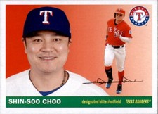 2020 Topps Archives SHIN-SOO CHOO 1955 Style Base Card Rangers #99