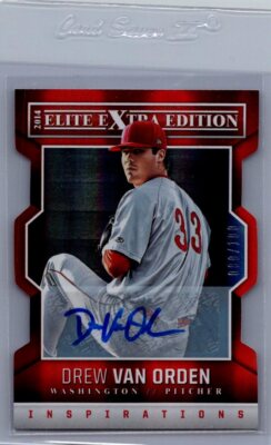 2014 Panini Elite Extra Edition #32 Drew Van Orden Signature Inspirations #/100