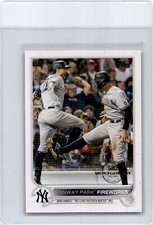 2022 Topps 582 Montgomery Club Stamped Foil Fenway Park Fireworks #399 Yankees